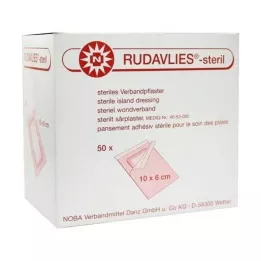RUDAVLIES-steril bandageplåster 6x10 cm, 50 st