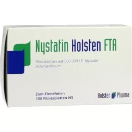 NYSTATIN Holsten Film -Coated Tablets, 100 st