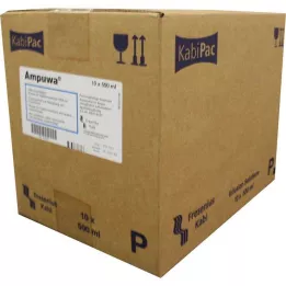 AMPUWA Plastflaskinjektion/infusion, 10x500 ml