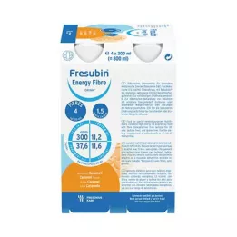 FRESUBIN ENERGY Fiber DRINK Kola dricksflaska, 4X200 ml