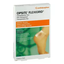 OPSITE Flexigrid transp. sårförband 6x7 cm steril, 5 st