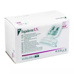 TEGADERM 3M I.V 5x5,7 cm transparent kanyl fix.1610, 100 st