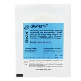 Aluderm barnkompresser 4x, 1 st
