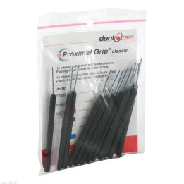 Proximal Grip xx-fin svart interdentalborste, 12 st