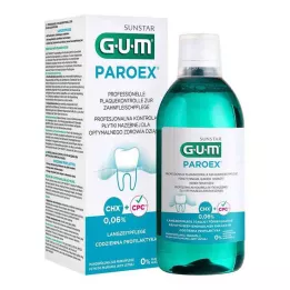 GUM Paro.ex 0,06 % CHX Munvatten, 500 ml