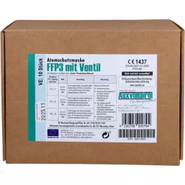 MUNDSCHUTZ FFP3 med ventil, 10 st
