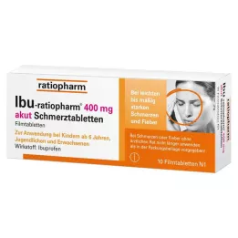 IBU-RATIOPHARM 400 mg akuta smärttabletter, filmdragerade tabletter, 10 st