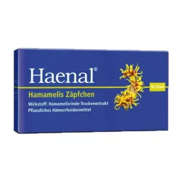 HAENAL Hamamelis suppositorier, 10 st