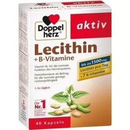 DOPPELHERZ Lecitin+B Vitaminkapslar, 40 st