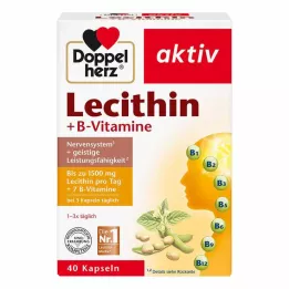 DOPPELHERZ Lecitin+B-Vitaminkapslar, 40 st