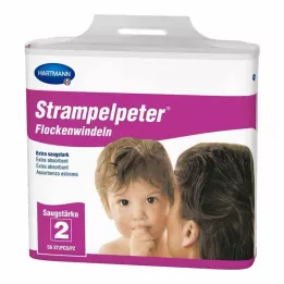 STRAMPELPETER Flakeblöjor sugförmåga 2, 56 st