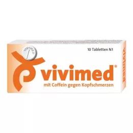 VIVIMED med koffein mot huvudvärkstabletter, 10 st