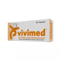 VIVIMED med koffein mot huvudvärkstabletter, 20 st