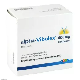 ALPHA VIBOLEX 600 mg HRK mjuka kapslar, 100 st