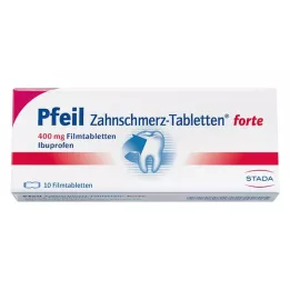 PFEIL Tandvärkstabletter forte filmdragerade tabletter, 10 st