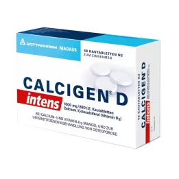 CALCIGEN D intens 1000 mg/880 I.E. tuggtabletter, 48 st