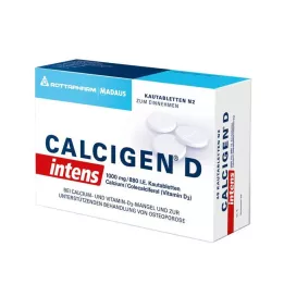 CALCIGEN D intens 1000 mg/880 I.E. tuggtabletter, 120 st