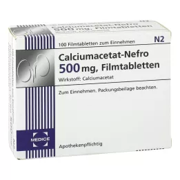 CALCIUMACETAT NEFRO 500 mg filmdragerade tabletter, 100 st