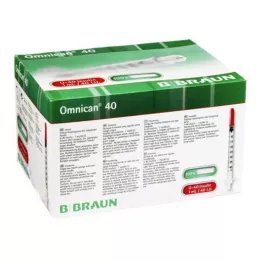 OMNICAN Insulinspruta 1 ml U40 med kanyl 0,30x12 mm enkel, 100X1 st