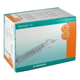OMNICAN Insulinspruta 0,5 ml U100 med kanyl 0,30x12 mm e., 100X1 st