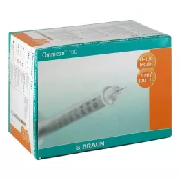 OMNICAN Insulinspr.1 ml U100 m.kan.0.30x12 mm., 100x1 st