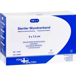 WUNDVERBAND steril 5x7,2 cm, 100 st