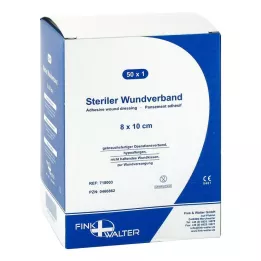 WUNDVERBAND Steril 8x10 cm, 50 timmar