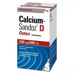 CALCIUM SANDOZ D Osteo 500 mg/400 I.E. Tuggtabletter, 120 st