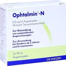 OPHTALMIN-n ögondroppar, 3x10 ml