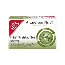 H&amp;S Circulation Tea Mistelfilterpåsar, 20X2,0 g