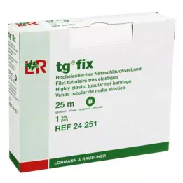 TG fix nätbandage B 25 m vit, 1 st