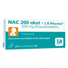 NAC 200 akut-1A Pharma brustabletter, 20 st