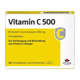 VITAMIN C 500 filmdragerade tabletter, 20 st