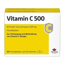 VITAMIN C 500 filmdragerade tabletter, 50 st