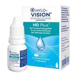 HYLO-VISION HD Plus ögondroppar, 2X15 ml