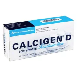 CALCIGEN D 600 mg/400 I.E. tuggtabletter, 50 st