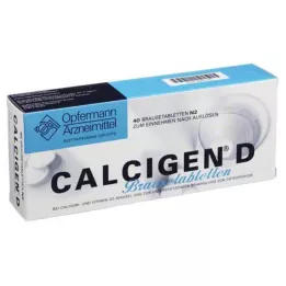 CALCIGEN D 600 mg/400 I.E. Brustabletter, 40 st