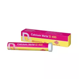 CALCIUM VERLA D 400 brustabletter, 20 st