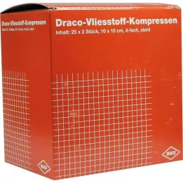 Non-woven kompresser 10x10 cm sterila 4-faldiga, 25x2 stycken