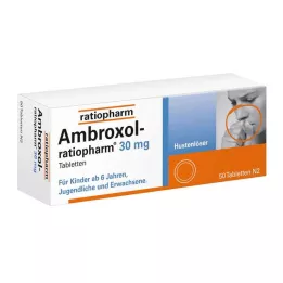 AMBROXOL-ratiopharm 30 mg hostslemlösande tabletter, 50 st