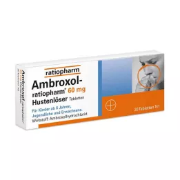 AMBROXOL-ratiopharm 60 mg hostslemlösande tabletter, 20 st