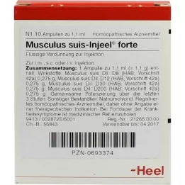 MUSCULUS SUIS Injuel Forte Ampoules, 10 st