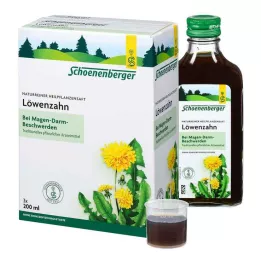 LÖWENZAHN SAFT Schoenenberger medicinalväxtjuice, 3X200 ml