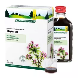 THYMIAN SAFT Schoenenberger medicinalväxtjuice, 3X200 ml