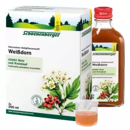 WEISSDORN SAFT Schoenenberger medicinalväxtjuice, 3X200 ml