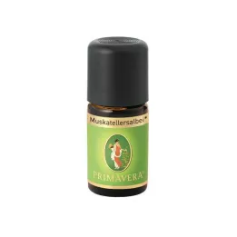 MUSKATELLERSALBEIÖL eterisk olja ekologisk, 5 ml