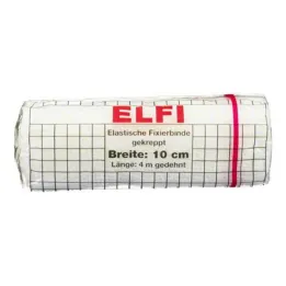 Dracoelfi elastiskt fixeringsbandage 10cmx4m kräppad cello, 1 st