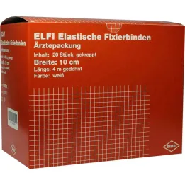 Dracoelfi elastiskt fästbandage 10cmx4m kräppat, 20 st