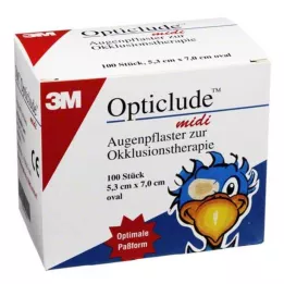 OPTICLUDE 3M midi 5,3x7 cm 1538/100, 100 st