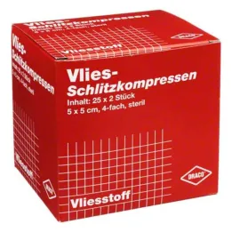 Slits kompresser fleece 5x5c, 25x2 stycken